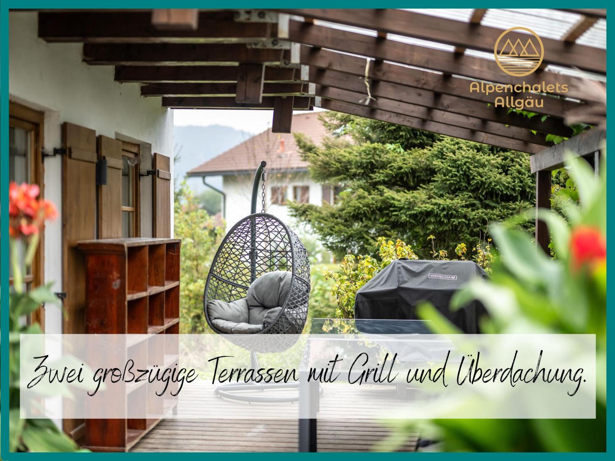 Gemuetliches Ferienhaus Mit Garten Kamin, Eine Separate Ferienwohnung, Neu Renoviert, Ideal Fuer Familien Und Gruppen Immenstadt im Allgäu Extérieur photo
